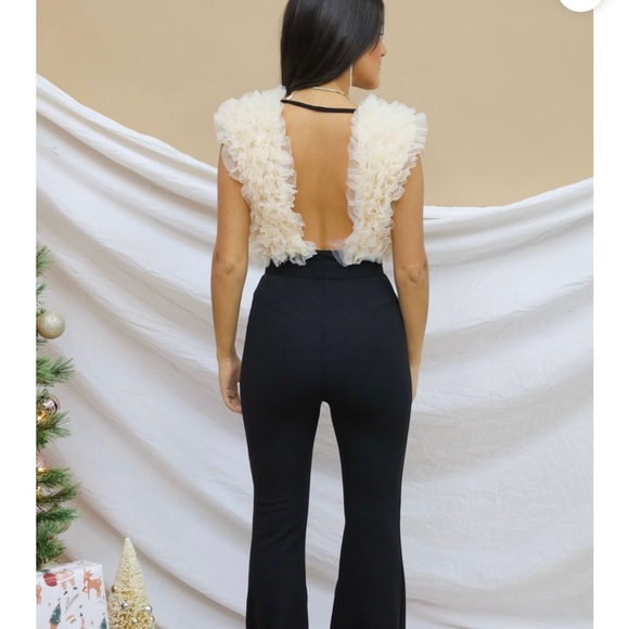 Chiffon Ruffle Bodysuit NWT - Picture 4 of 6